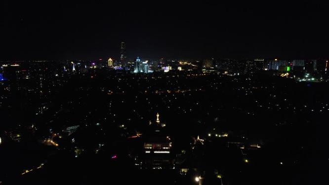 江苏镇江城市夜景灯光