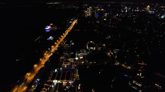 江苏镇江城市夜景灯光