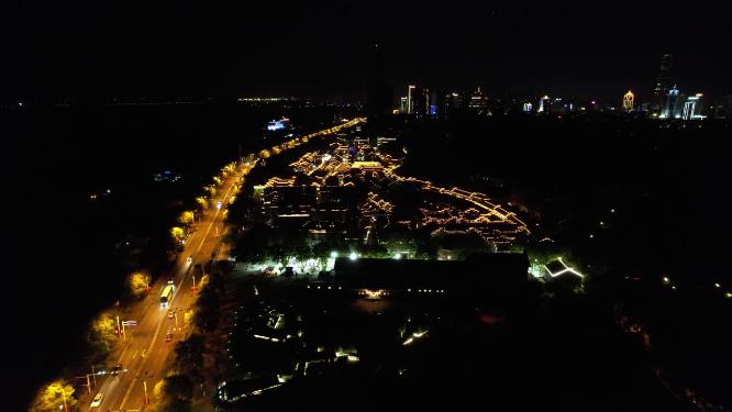 江苏镇江城市夜景灯光