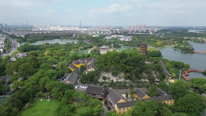 江苏镇江金山寺4A景区航拍