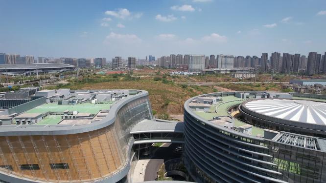 江西南昌市民中心航拍