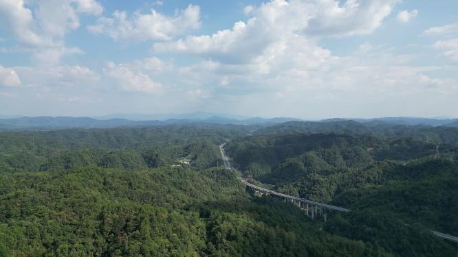 祖国壮丽山河连绵起伏山川丘陵航拍