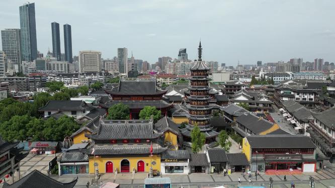 江苏无锡南禅寺4A景区航拍