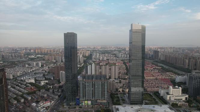 江苏无锡国金中心CBD航拍