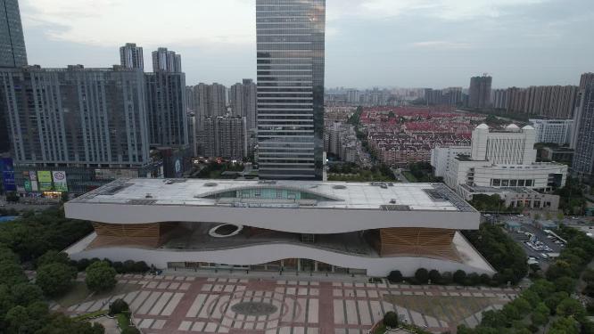 江苏无锡国金中心博物馆航拍