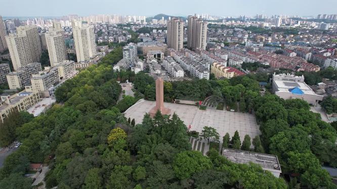 江苏镇江烈士纪念碑航拍
