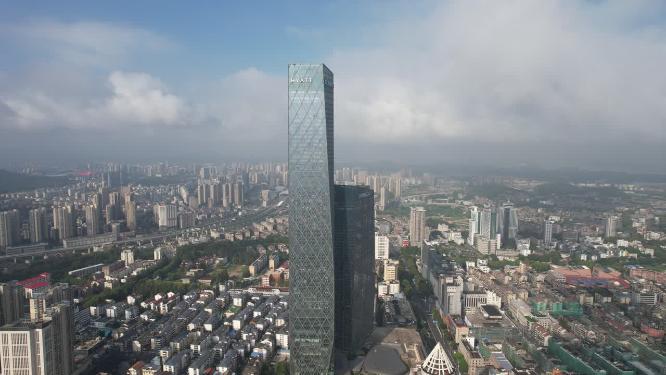 江苏镇江苏宁广场地标航拍