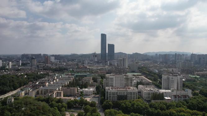 江苏镇江苏宁广场地标航拍