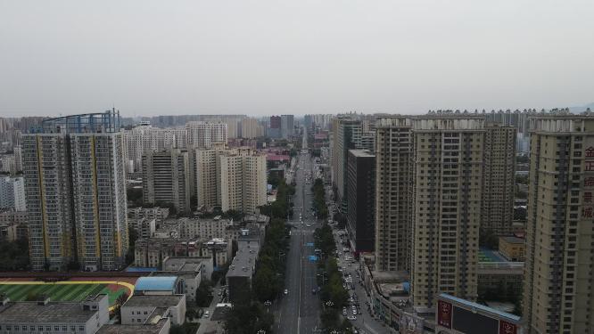 河南郑州城市交通航拍