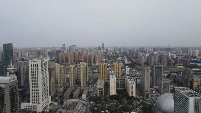河南郑州城市建设航拍