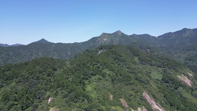 湖南南岳衡山全景航拍