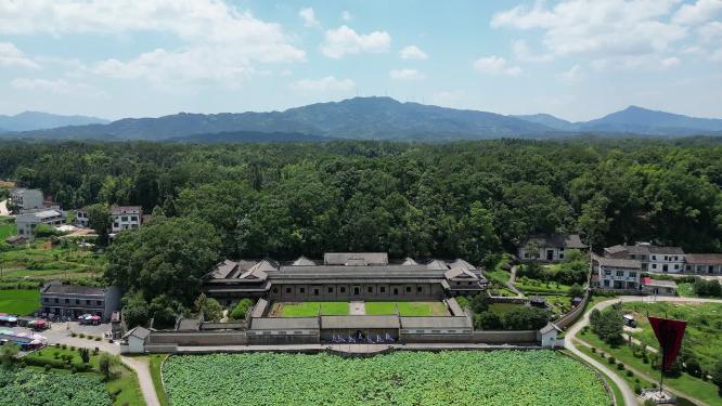 湖南曾国藩故居航拍