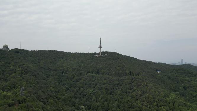 湖南长沙岳麓山风景区航拍