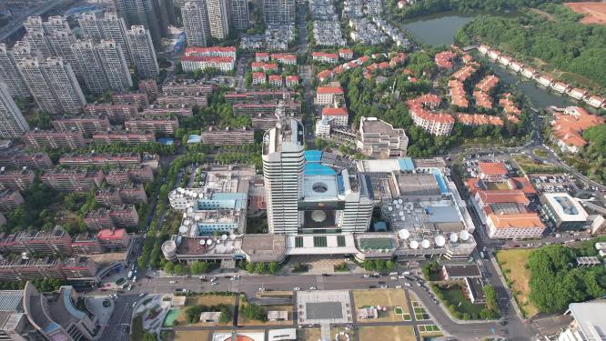 湖南长沙广电中心会展中心航拍