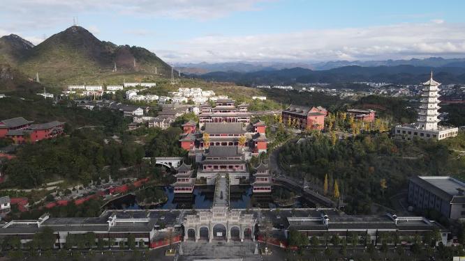 贵州贵阳大兴国寺航拍