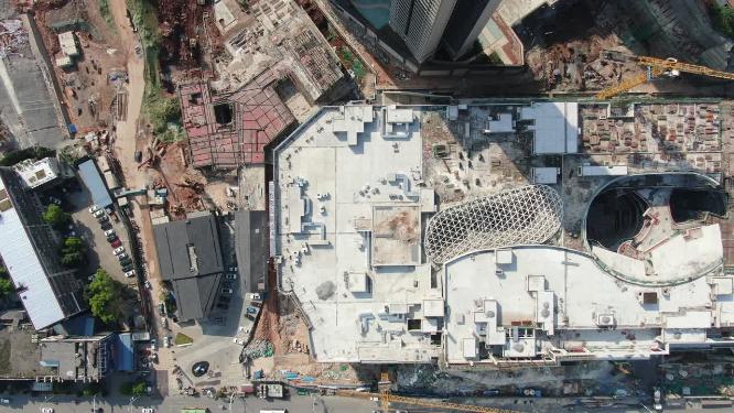 城市建设工地施工现场航拍