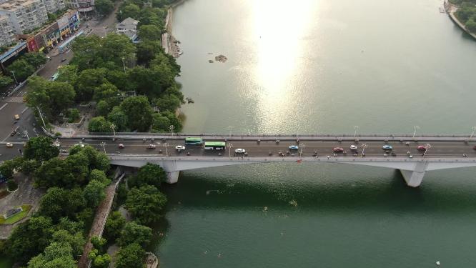 广西柳州城市风光航拍