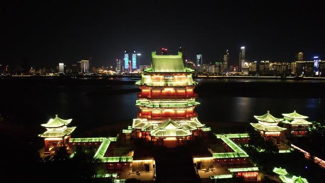 江西南昌滕王阁5A景区航拍