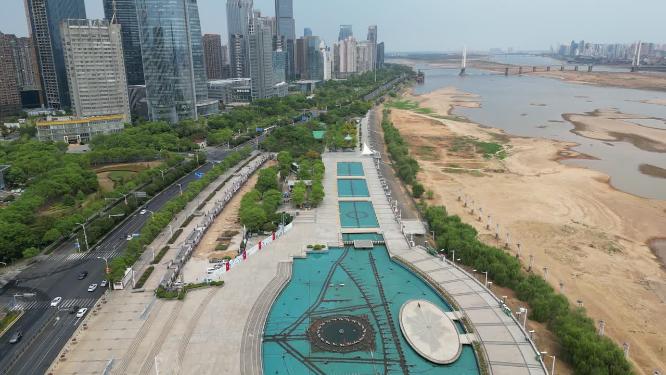 江西南昌秋水广场航拍