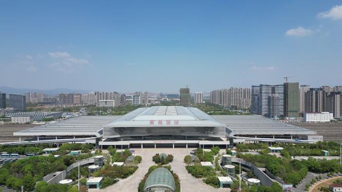 江西南昌西站航拍