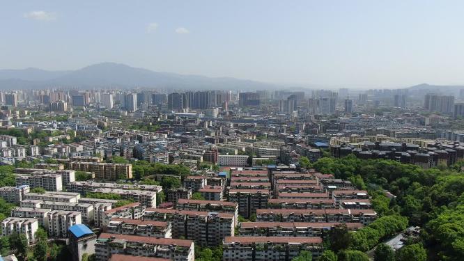 湖南怀化城市建设航拍