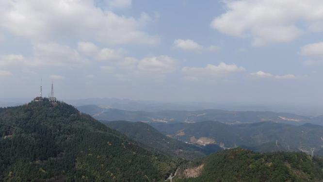 湖南怀化中坡山森林公园航拍