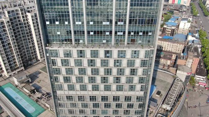 航拍湖南怀化城市建设