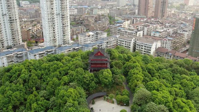 湖南怀化舞阳公园航拍