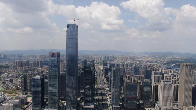 城市航拍贵阳金融城经济开发区