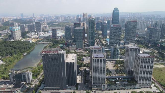 城市航拍贵阳金融城经济开发区