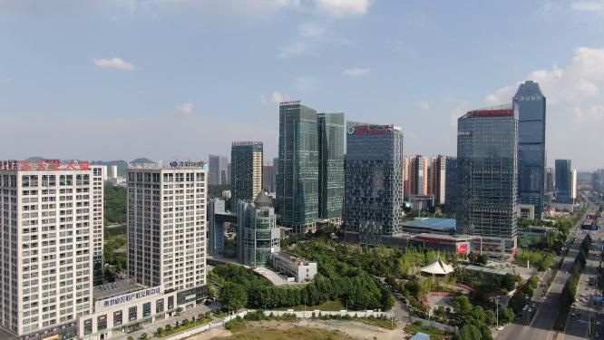 城市航拍贵阳金融城经济开发区
