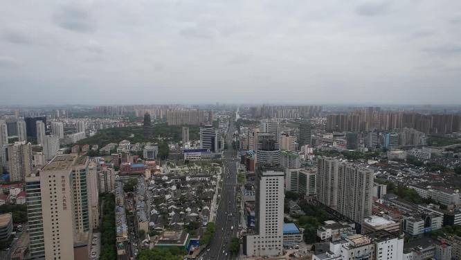 江苏常州城市风光航拍