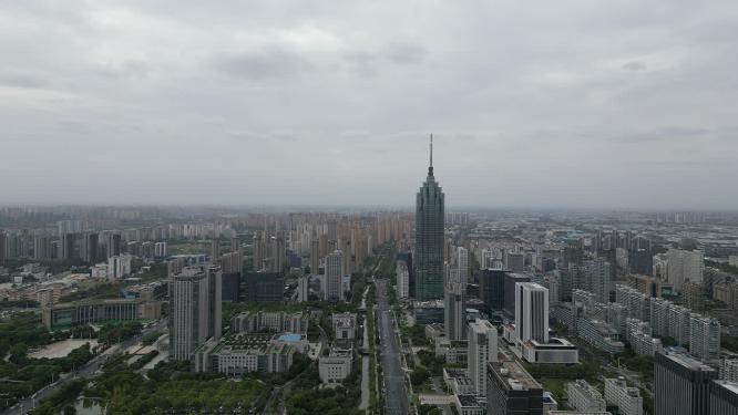 江苏常州城市风光航拍
