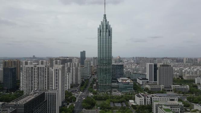 江苏常州城市风光航拍