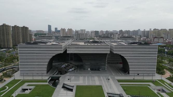 江苏常州市民中心航拍