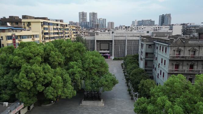 江西南昌八一起义纪念馆航拍