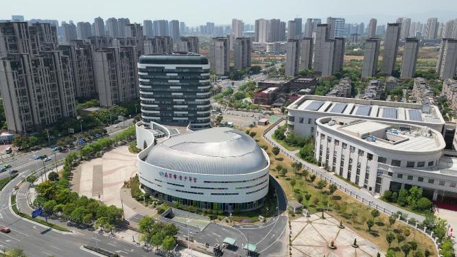 江西南昌少年宫航拍