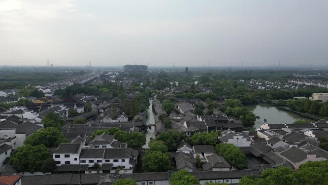 浙江乌镇5A景区航拍