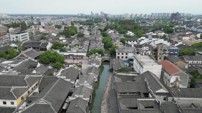 浙江乌镇5A景区航拍