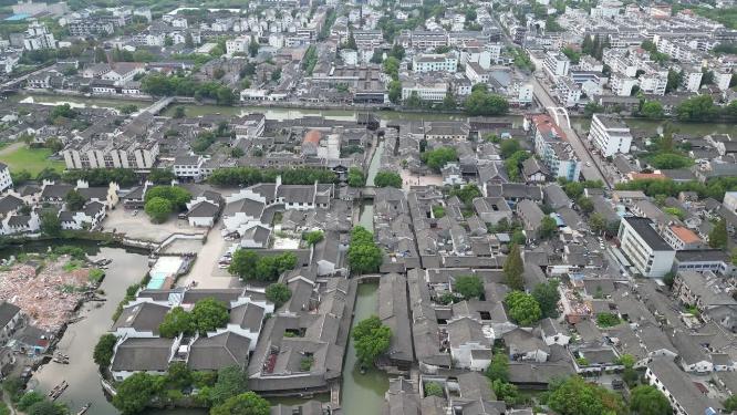 浙江乌镇5A景区航拍