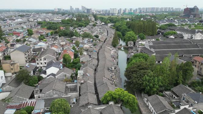 浙江乌镇5A景区航拍