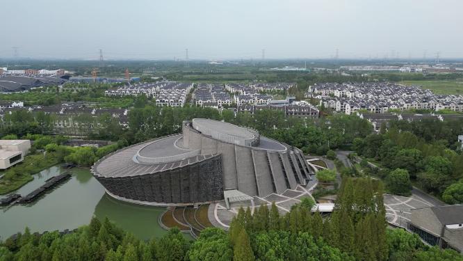 浙江乌镇5A景区航拍