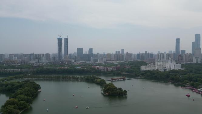 湖南长沙烈士公园航拍