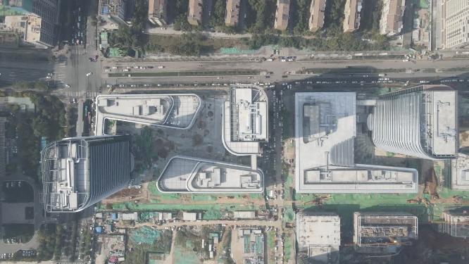城市建设工地施工现场航拍
