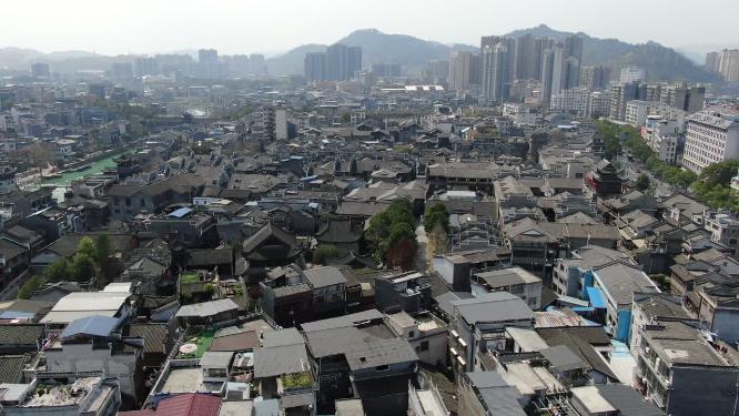 湖南湘西乾州古城4A景区航拍
