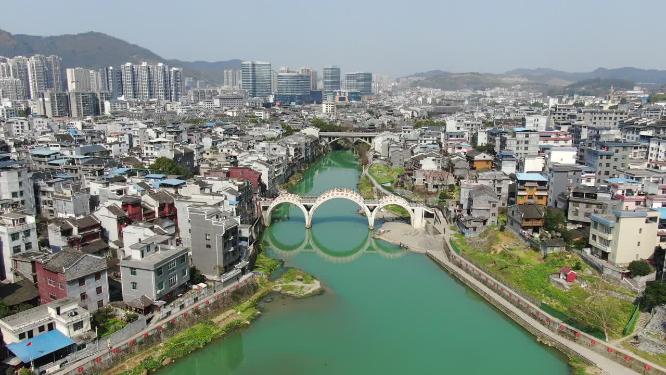 湖南湘西乾州古城4A景区航拍