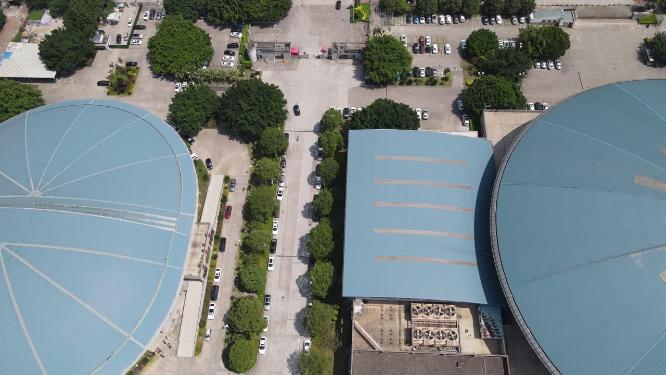 福建福州闽江高楼建筑航拍