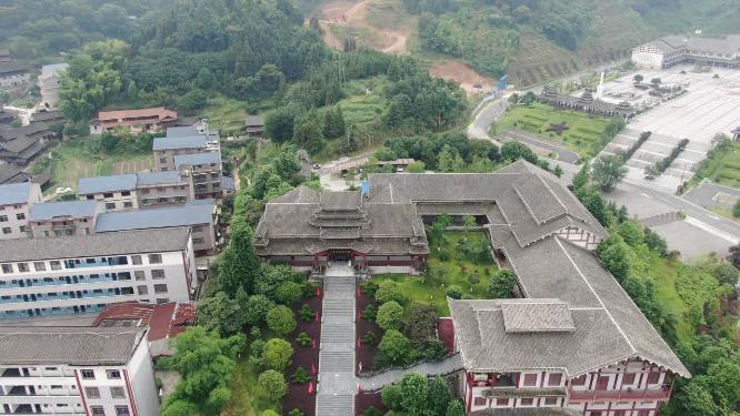 湖南通道转兵纪念馆航拍