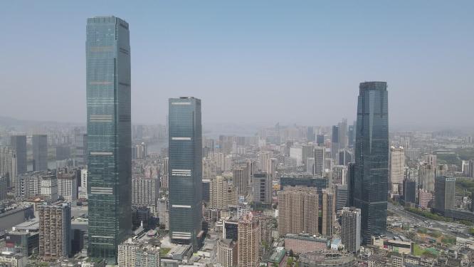 湖南长沙城市风光航拍