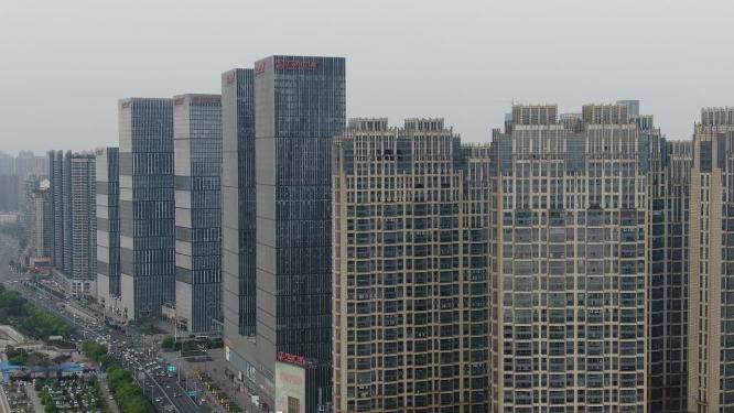 湖南长沙城市建设航拍
